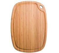 Planche en bambou ovale GreenLite avec rigole 52 x 37 cm