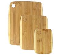 Totally Bamboo BA207935 Set de 3 planches à découper bicolores en bambou, 35, 28 et 20 cm