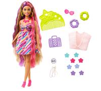 Totally Hair Barbie Poupée Barbie Ultra Chevelure plantureuse avec 15 accessoires