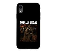 Totally Legal Raton Laveur Cinéma Amoureux des Animaux Coque pour iPhone XR