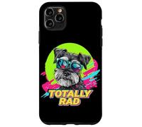 Totally Rad Retro Vintage 80s 90s Miniature Schnauzer Lover Coque pour iPhone 11 Pro Max