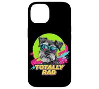 Totally Rad Retro Vintage 80s 90s Miniature Schnauzer Lover Coque pour iPhone 14