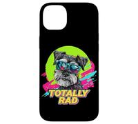 Totally Rad Retro Vintage 80s 90s Miniature Schnauzer Lover Coque pour iPhone 14 Plus