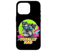 Totally Rad Retro Vintage 80s 90s Miniature Schnauzer Lover Coque pour iPhone 16 Pro