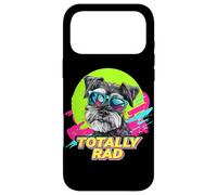 Totally Rad Retro Vintage 80s 90s Miniature Schnauzer Lover Coque pour iPhone 17 Pro Max