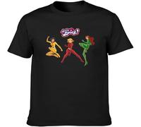 Totally Spies Poster TV Series Men's T Shirt Unisex Tee Clothing Black 3XL