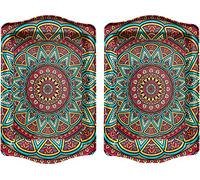Totally Turkish Premium Design Petit plateau de service - Lot de 2 plateaux avec boîte cadeau, assiettes de service décoratives pour tasses, boissons, bols, 25 x 16 cm, idéal pour ranger les articles