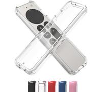 TotalMount Coque Air Rim pour télécommandes Apple TV - Coque Fine et Hybride avec Protection Ultime Contre Les Chutes - Transparent
