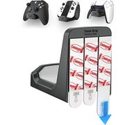 TotalMount Support mural pour manettes de Xbox - Ce support n'endommagera pas votre mur avec des vis ou un adhésif permanent (support noir de qualité supérieure - un paquet)