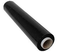 TotalPack Lot de 3 films extensibles en polyéthylène transparent 17 microns Noir 500 mm x 250 m