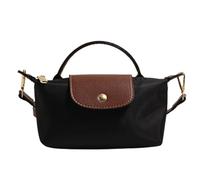 TOTDYIKH Mini sac à bandoulière tendance pour femme, sac à main carré de couleur unie avec bandoulière réglable, sacs à main (Black,One-Size)