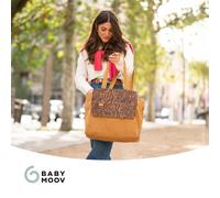 Babymoov Sac à langer Tote Bag 40L – Poches, Matelas, Attaches poussette, Pochette 3L, Zebra