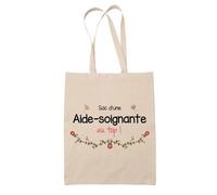 Tote Bag - Aide-soignante - Personnalisé - Coton Bio - 10L - Éco-responsable