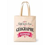 Tote bag beige Bazar Géographe incroyable Sac shopping réutilisable