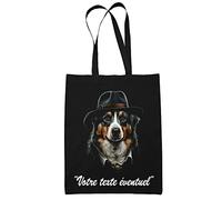 Tote Bag Berger Australien Personnalisable Style Peaky Mafia 20's | Sac coton cabas réutilisable prénom nom surnom customisable | Idée cadeau pour amoureux et amoureuses des chiens