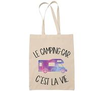 Tote bag camping car c'est la vie | Idée Cadeau Sac cabas Bandoulière, Sac de Plage | Imprimé en France