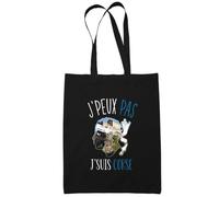 Tote Bag - Corse - Je peux pas - 100% coton biologique - 10L - Idée cadeau unique