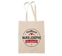 Tote Bag de la Meilleure MarieJosèphe du monde 1- Sac - Idée Tote Bag Personnalisable Cadeau Anniversaire Fête Original Famille Travail Départ Collègue Retraite Noël.
