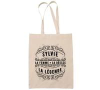 Tote Bag - Déesse - Sylvie - Coton Biologique - 10L - Personnalisable
