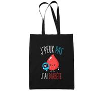 Tote Bag - Diabète - Je peux pas - Coton Bio - 10L - Éco-responsable - Cadeau Unique