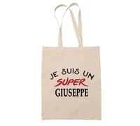 Tote Bag d'un Super Giuseppe - Sac - Idée Tote Bag Personnalisable Cadeau Anniversaire Fête Original Famille Travail Départ Collègue Retraite Noël.