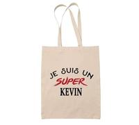 Tote Bag d'un Super Kevin - Sac - Idée Tote Bag Personnalisable Cadeau Anniversaire Fête Original Famille Travail Départ Collègue Retraite Noël.