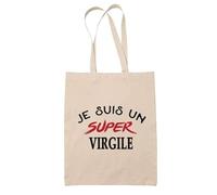 Tote Bag d'un Super Virgile - Sac - Idée Tote Bag Personnalisable Cadeau Anniversaire Fête Original Famille Travail Départ Collègue Retraite Noël.