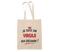 Tote Bag d'un Virgile qui déchire 2- Sac - Idée Tote Bag Personnalisable Cadeau Anniversaire Fête Original Famille Travail Départ Collègue Retraite Noël.