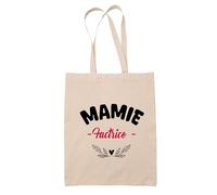 Tote Bag d'une Mamie Factrice - Sac - Idée Tote Bag Personnalisable Cadeau Anniversaire Fête Original Famille Travail Départ Collègue Retraite Noël.