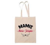 Tote Bag d'une Mamie Marie-Josèphe - Sac - Idée Tote Bag Personnalisable Cadeau Anniversaire Fête Original Famille Travail Départ Collègue Retraite Noël.