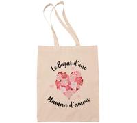 Tote Bag Femme - Cadeau Maman Le Bazar d'une Maman d'amour pour la fete des meres - Sac Tissu - Sac en Toile Femme - sac de course -