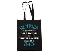 Tote Bag - Formidable - Noir - Coton Recyclé - Réutilisable - 38x42 cm