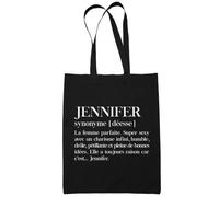 Tote Bag - Jennifer - Personnalisé - Coton Bio - 10L - Éco-responsable