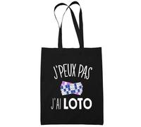 Tote Bag - Loto - Je peux pas - Coton Bio - 10L - Éco-responsable - Cadeau Unique