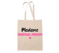 Tote Bag Madame Maréchal-ferrant - Bag - Idée Tote Bag Personnalisable Cadeau Anniversaire Cuisine Jardinage Fête Original Famille Travail Départ Collègue Retraite (Rose)