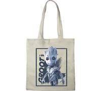 TOTE BAG MARVEL «GROOT», REFERENCE : BWGUGAMBB003, ECRU, 38 X 40 CM