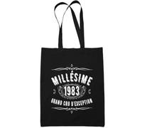 Tote Bag - Millésime - 1983 - 10L - Coton Bio - Personnalisable