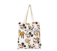 Tote Bag Minnie Mouse - 100% Coton - 37 x 40 cm - Sac en Toile avec Grandes Anses - Motif Imprimé sur Toile - Produit Original Conçu en Espagne