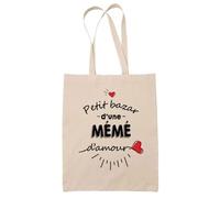 Tote Bag - Petit Bazar d'une Mémé - Coton Bio - 10L - Personnalisable - Éco-Responsable