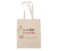 Tote Bag - Prof d'Exception - Sac Cabas Réutilisable - 10L - Coton Biologique - Personnalisable