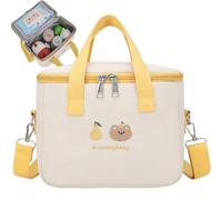 Tote de couches 1pc, sac à couches de capacité avec poches isolées, Organisateur sac pour bébé portable/crossbody pour infirmière extérieur voyage