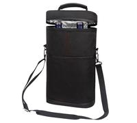Tote De Porte-vin Isolé - Sac À Bouteille Thermique De 12x10 Pouces, Refroidisseur De Pique-nique Portable, Organisateur De Verrouillage À Fermeture Éclair, Support De Voyage | Sac De Retenue À Tempér