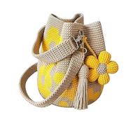 Tote en crochet à motif floral