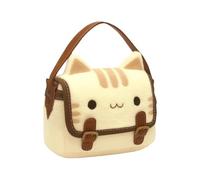Tote en peluche en forme de chat - Sac à bandoulière animal mignon, petit sac à main de messager doux | Accessoire de déplacement de voyage à main crossbodyy flou, adorable transport léger organiser l