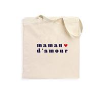 Totebag Maman D Amour 2 Coeur