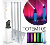 TOTEM 100CM ALU pour jeu de Lumière Lyre - Structure alu dj idéal portique pied pont d'éclairage - PA DJ SONO - BAR CLUB DISCOTHÈQUE