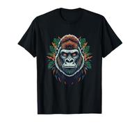 Totem à Visage Tribal Alpha Gorilla Jungle King T-Shirt