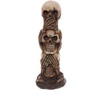 Totem crâne Ne pas dire Ne rien entendre Ne rien voir ! G