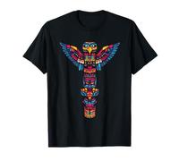 Totem de fierté amérindienne - Illustration tribu indienne T-Shirt