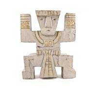 Totem d'immunité style Inca Aztèque Koh Lanta 33cm Gris Cérusé